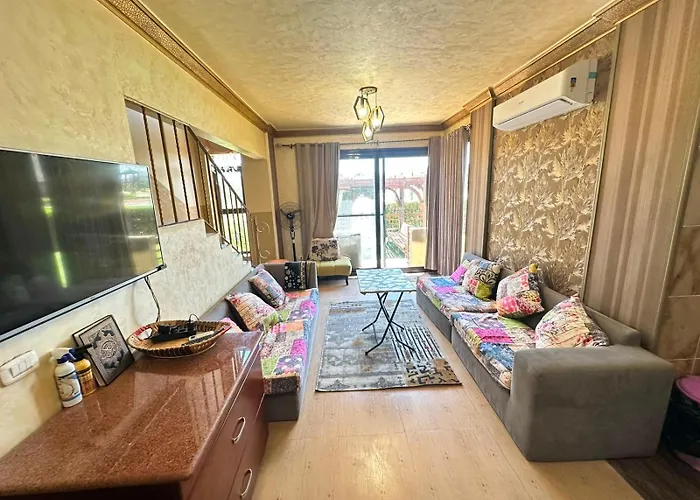 假日公园 Blue Bay Elsokhna Duplex 3 With Garden Jungle & Pool View *